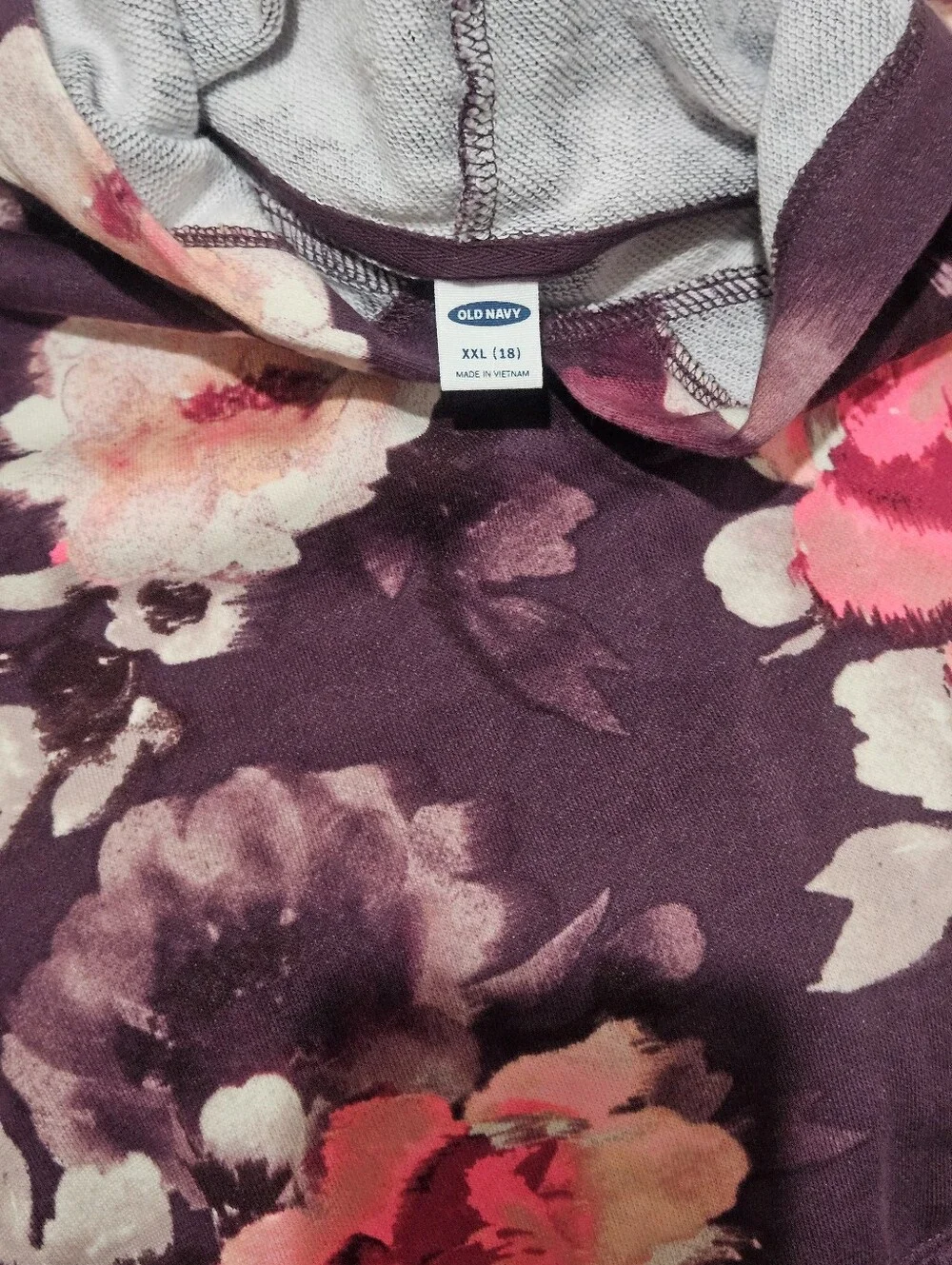 Old Navy Girls Floral Hoodie